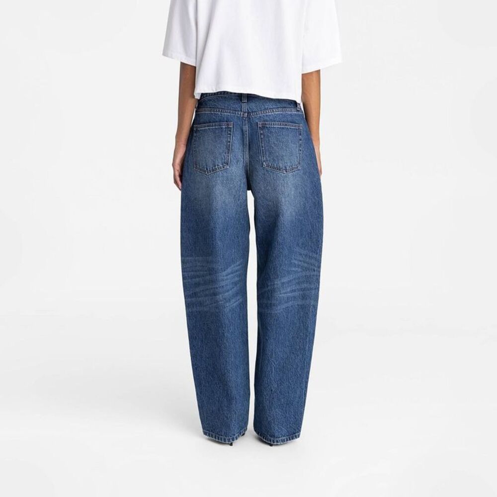 KBB by KAHLANA Women's Mid-Rise Wide Leg 'The Kahlana Jean' - Dark Wash 10 - Picture 2 of 3